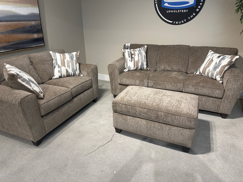 3100 Hero Cappucino Sofa and  Loveseat