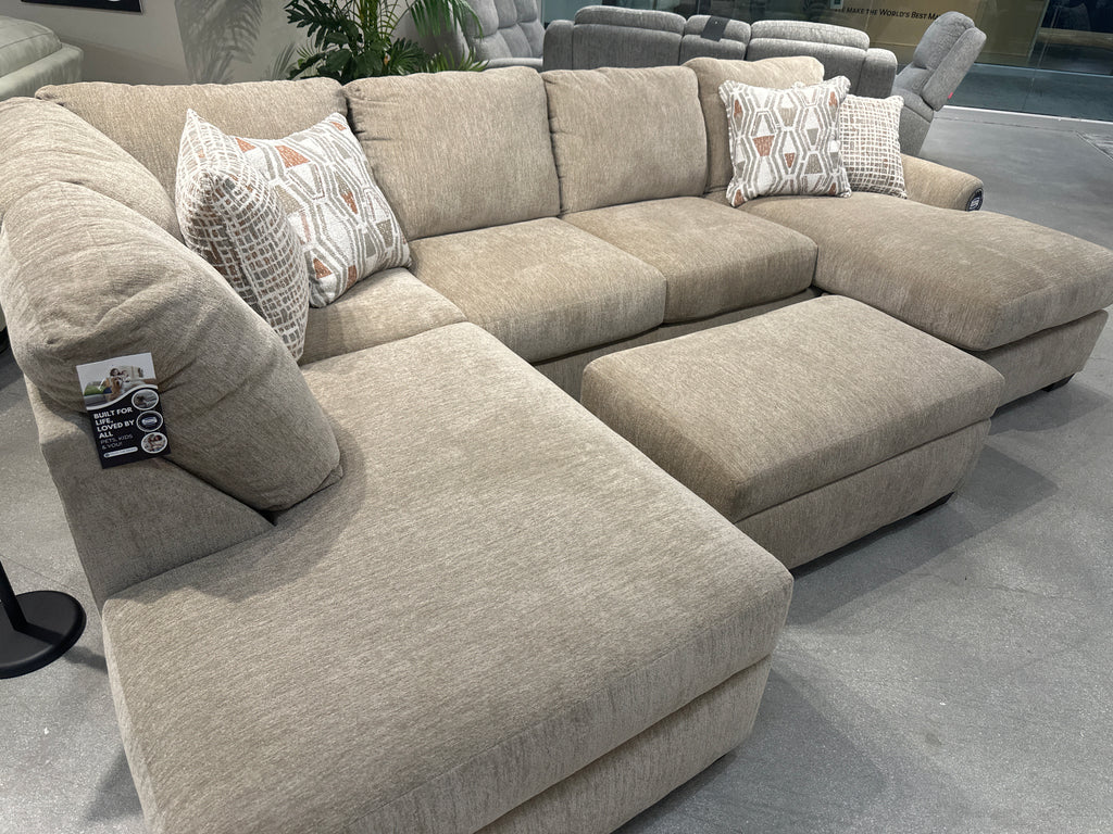 110 Embrace camel oversized Sectional