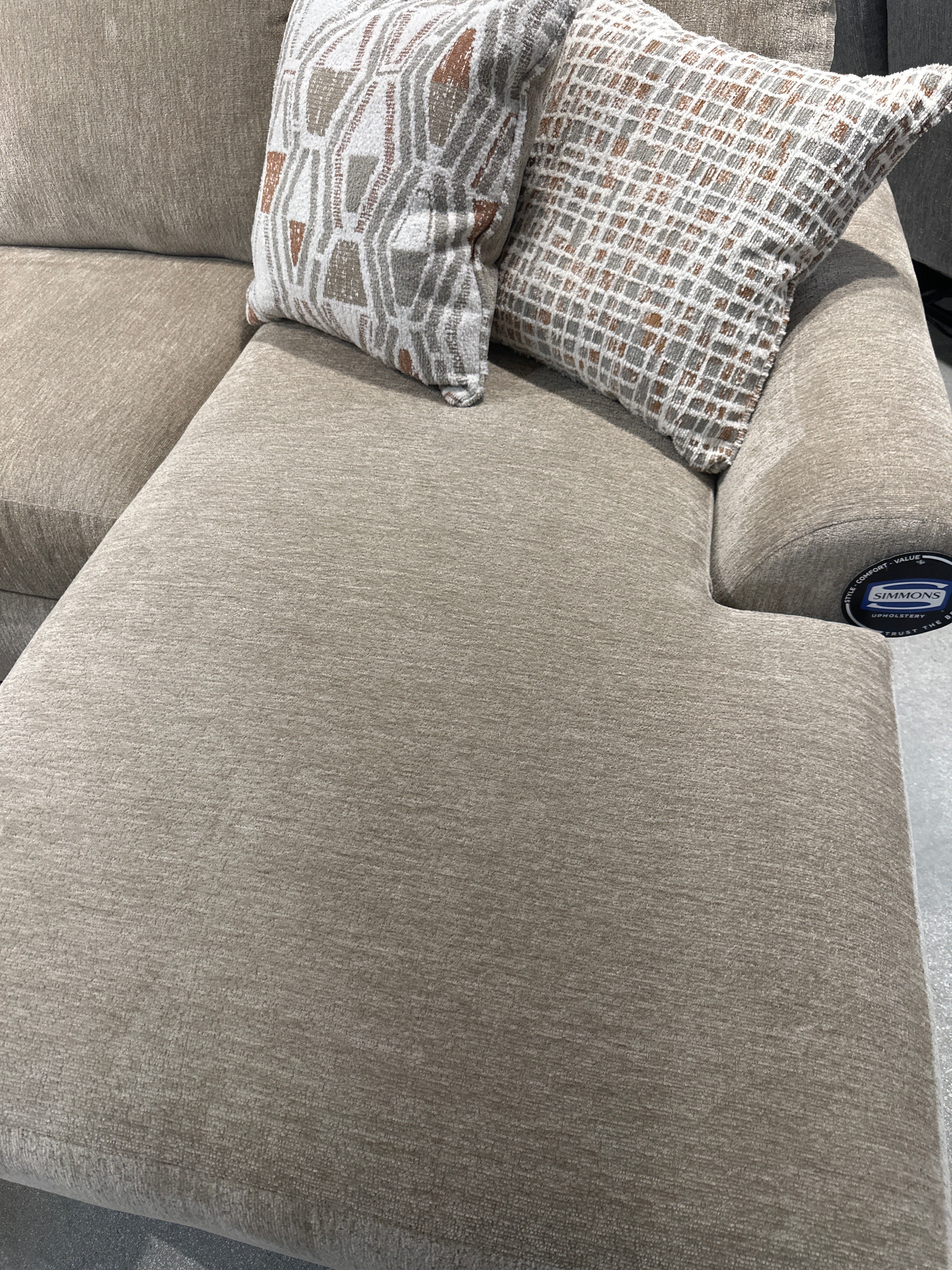 110 Embrace camel oversized Sectional