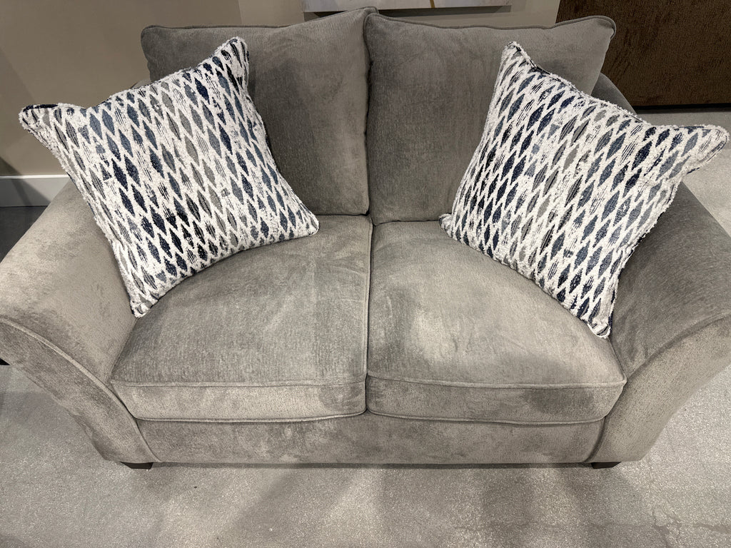 4550 Charity Platinum Sofa and loveseat