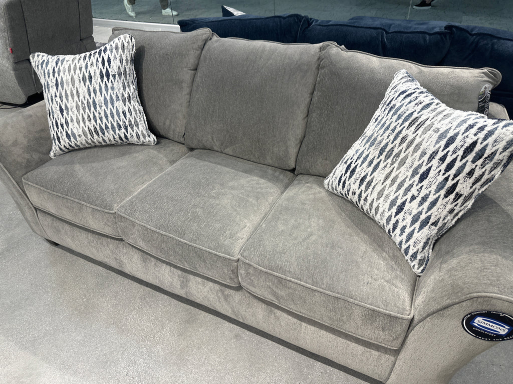 4550 Charity Platinum Sofa and loveseat