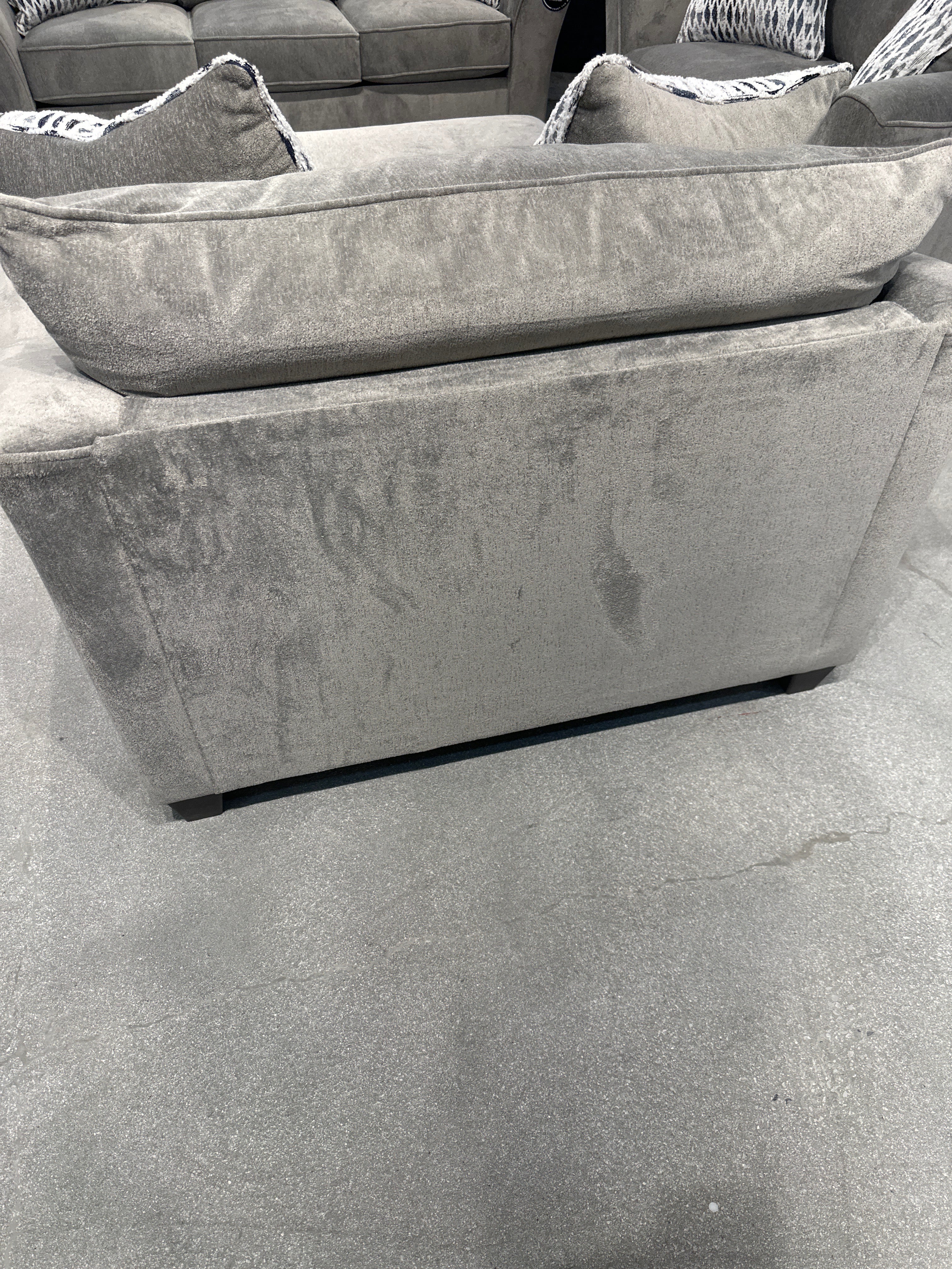 4550 Charity Platinum Sofa and loveseat