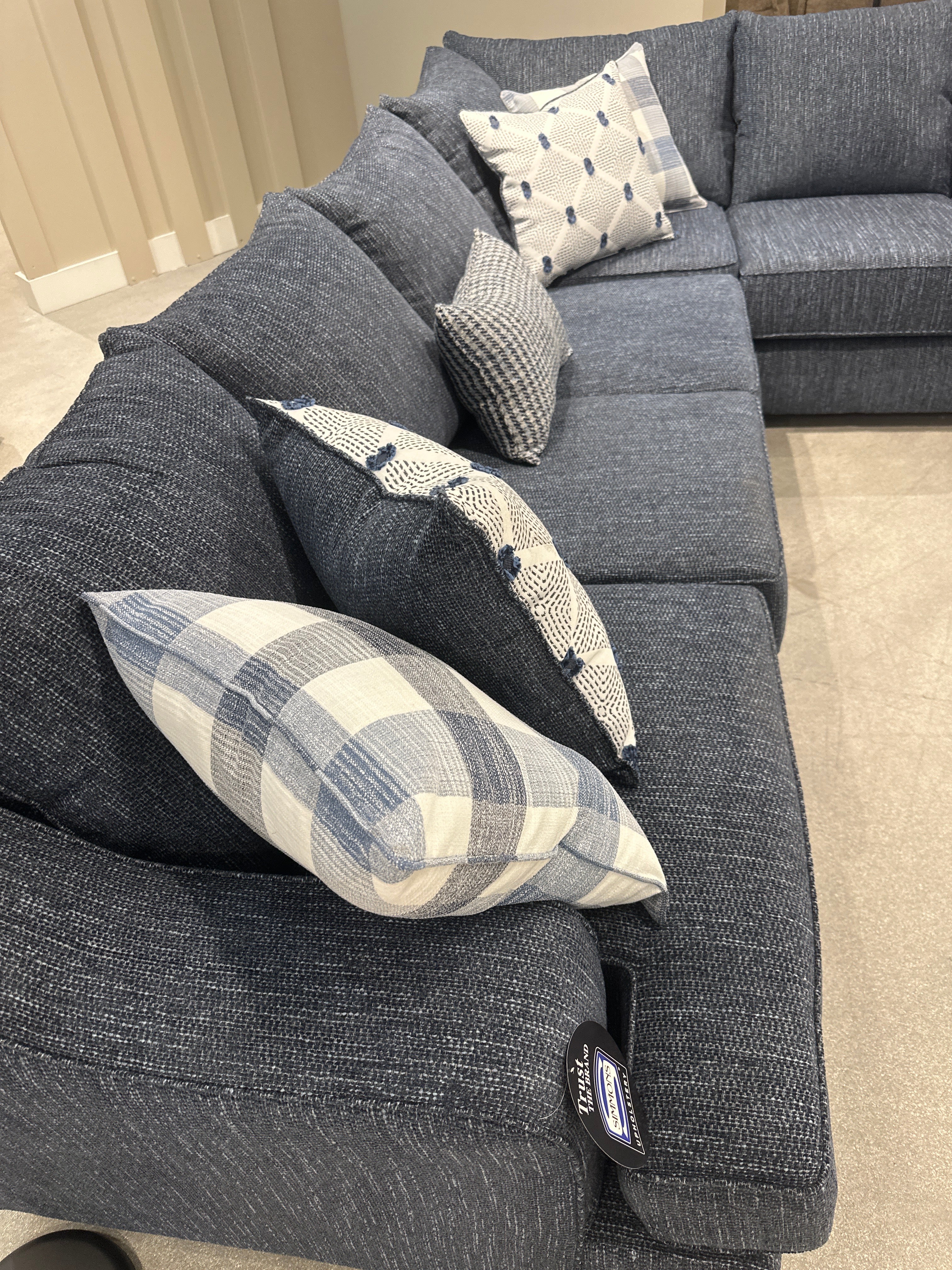 8084 Bellhaven Indigo Blue Sectional