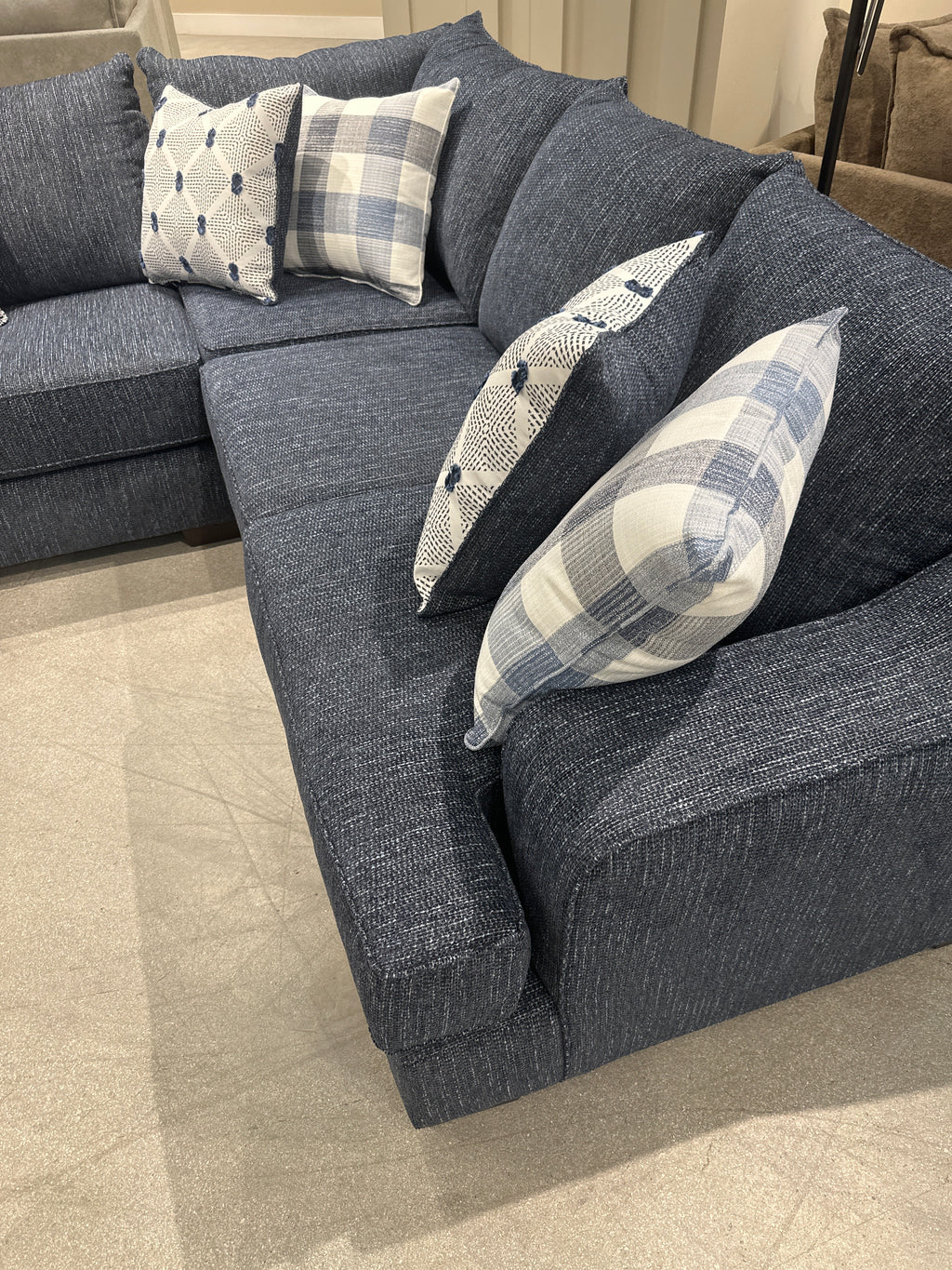 8084 Bellhaven Indigo Blue Sectional