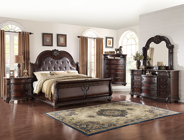 B1600 Stanley Brown 4-Piece Bedroom Set