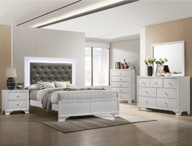 B4310 Lyssa Frost Bedroom Group (LED)