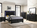 B4350 Micah Black Panel Bedroom Set