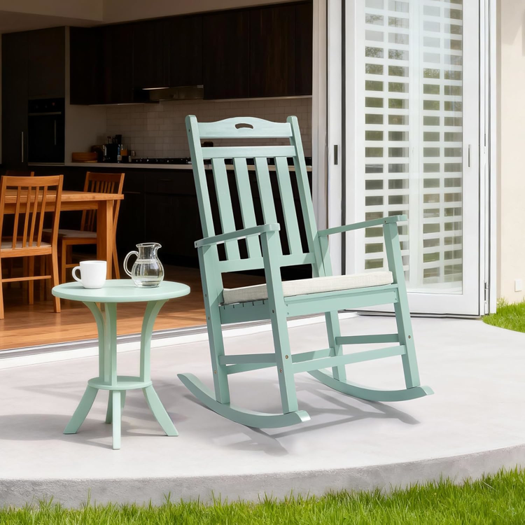 Wooden Outdoor Rocking Chair, multiple colors