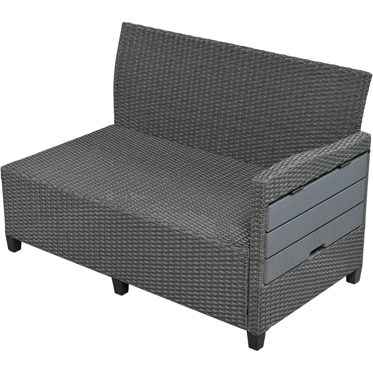 5-Piece Outdoor Patio Rattan Sofa Set