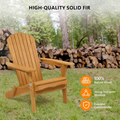 Folding Adirondack Chairs Set of 4 Teak or Black