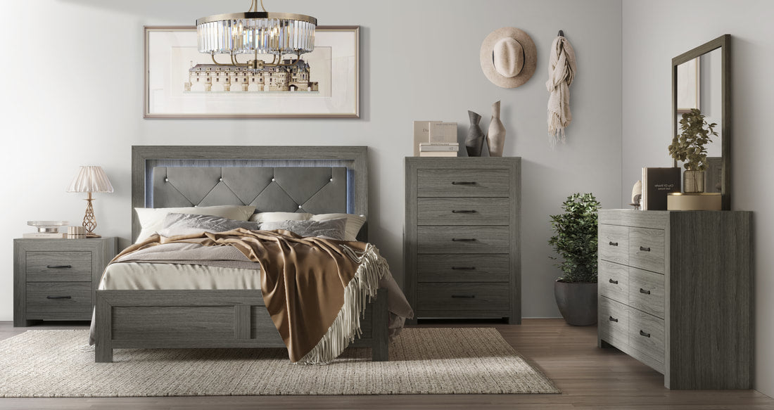 Moonlight Grey 5-Piece Bedroom Set
