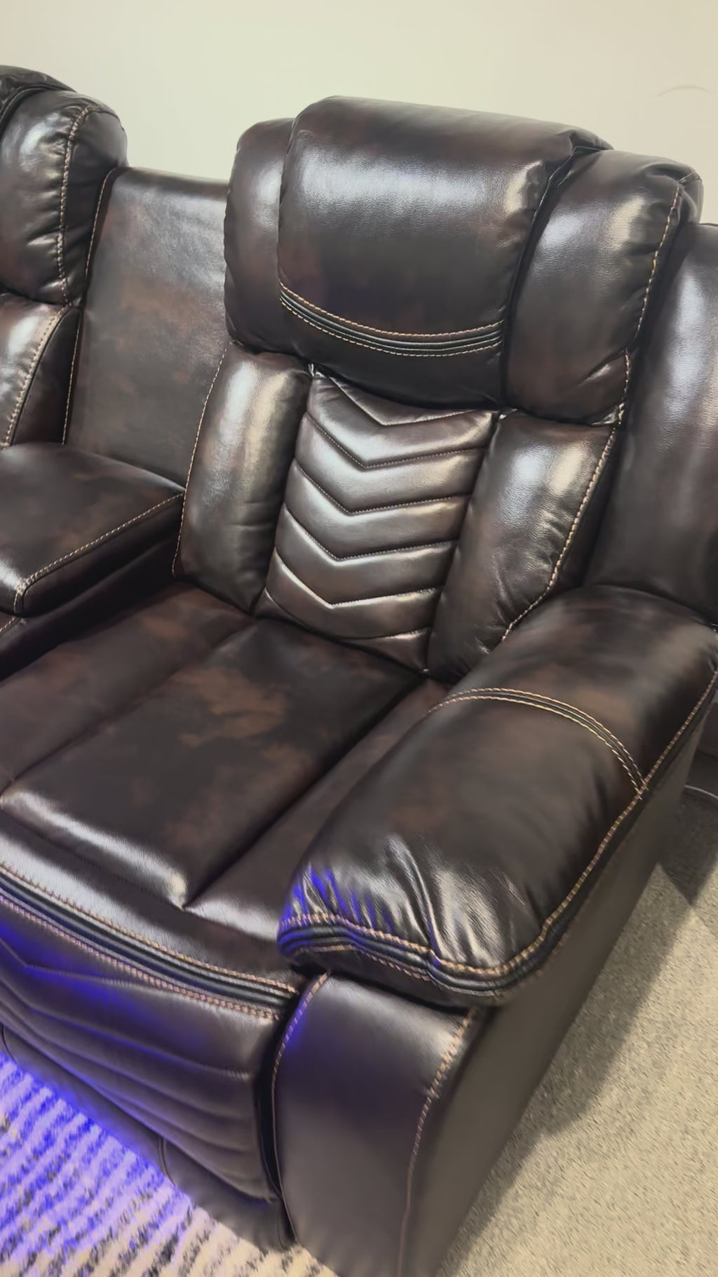 B9508 Ramone 3-Piece Power Reclining Sectional with Speakers & LED Lighting