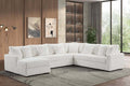 Solana Beige Over Sized Corduroy Sectional